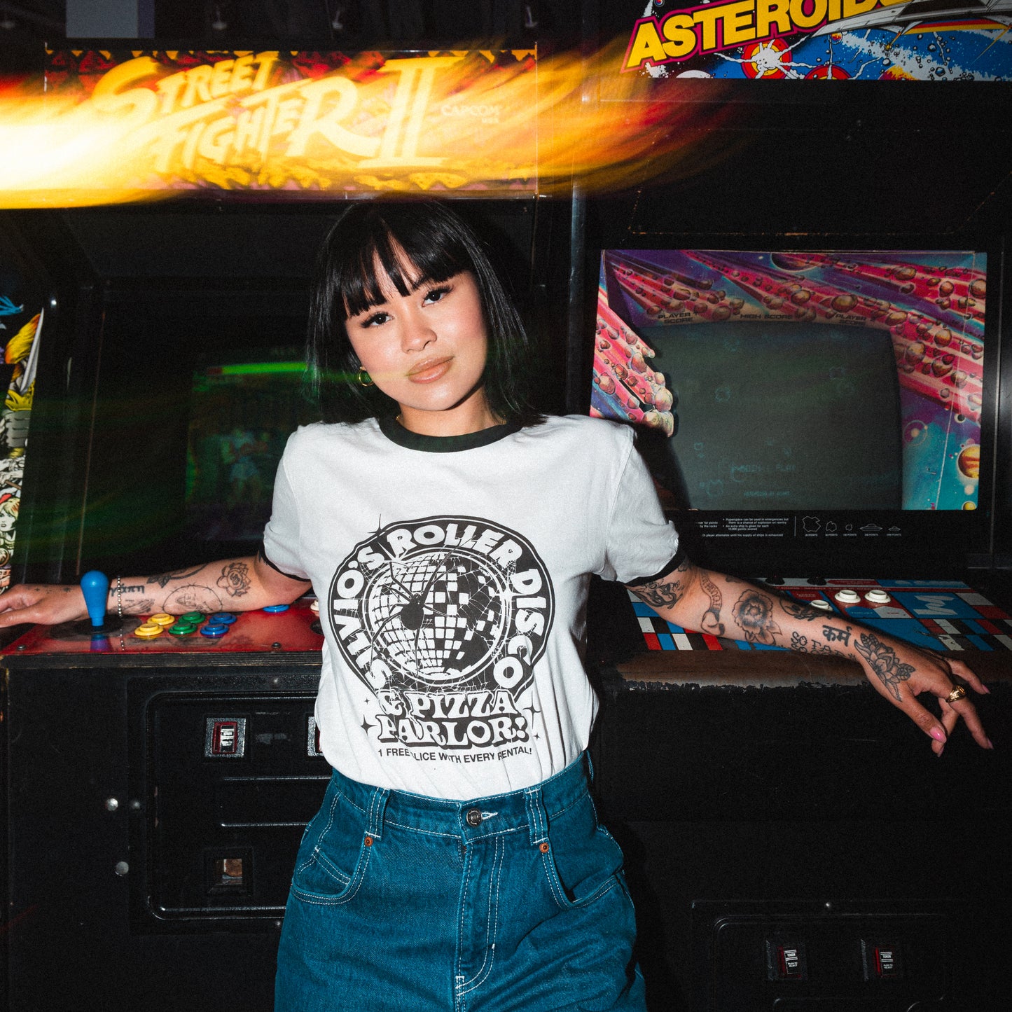 Rental Ringer Tee - Black