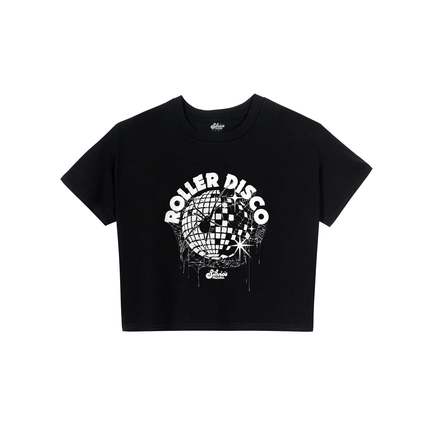 Roller Disco Baby Tee - Black