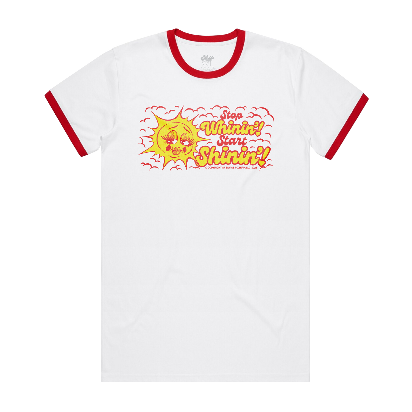 Start Shinin' Unisex Ringer Tee - Red