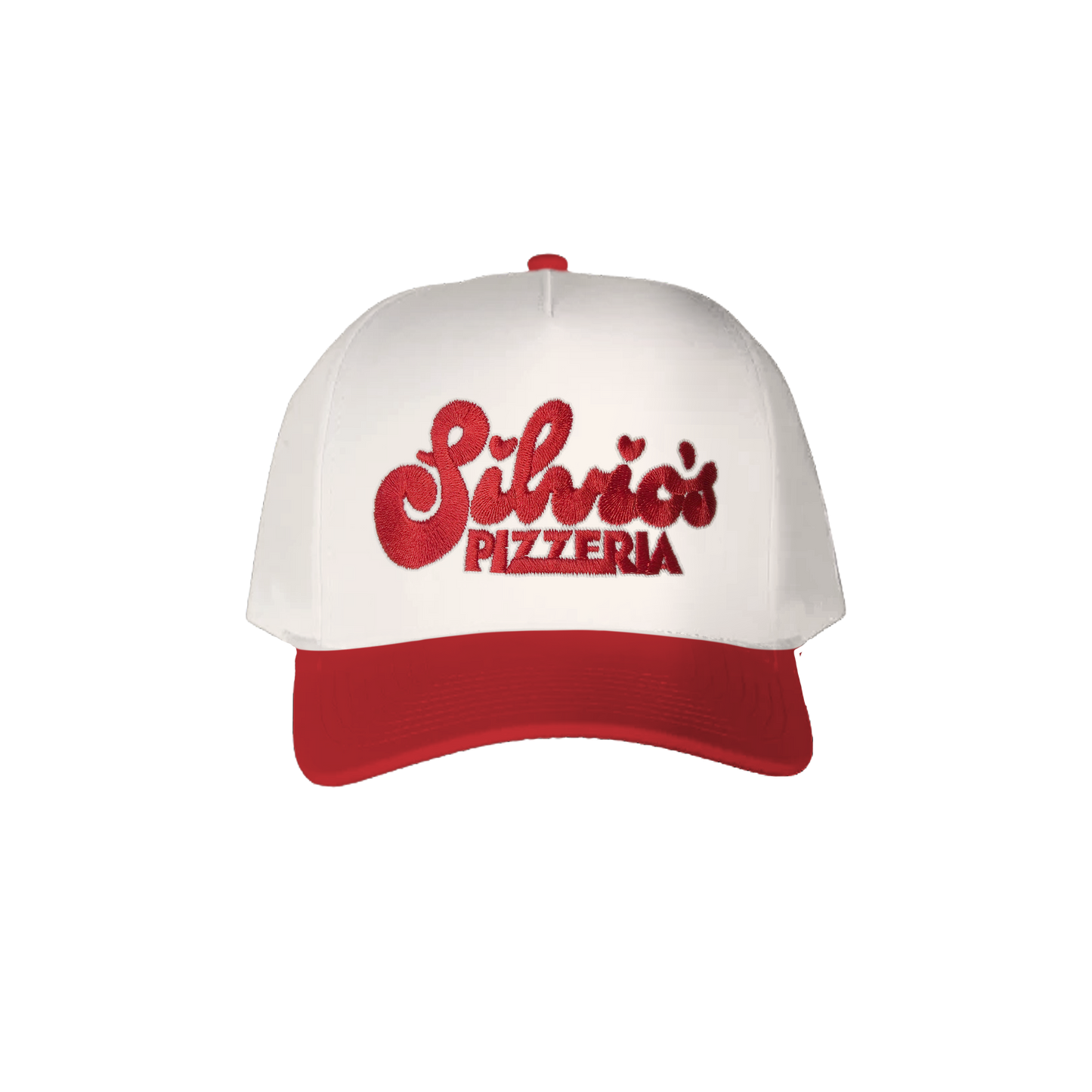 Logo High Crown Cap - Two Tone Red/Natural