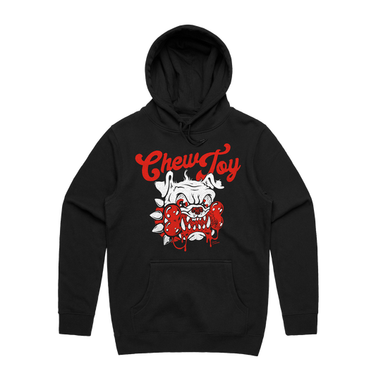 Chew Toy - Red Bulldog Hoodie - Black