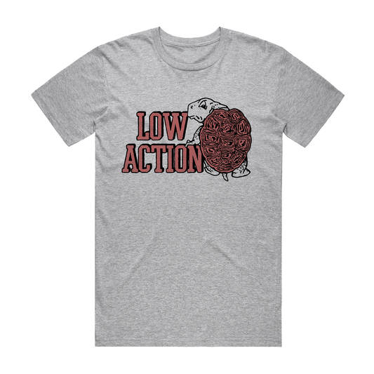 ONLINE ONLY! Low Action - College Turtle Tee - Athletic Grey