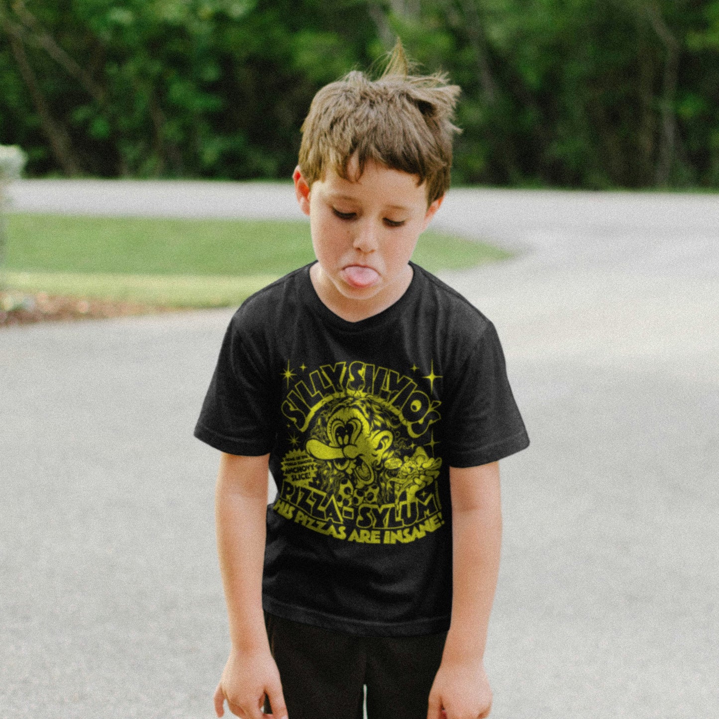 SILLY SILVIO'S YOUTH/KID'S TEE - BLACK