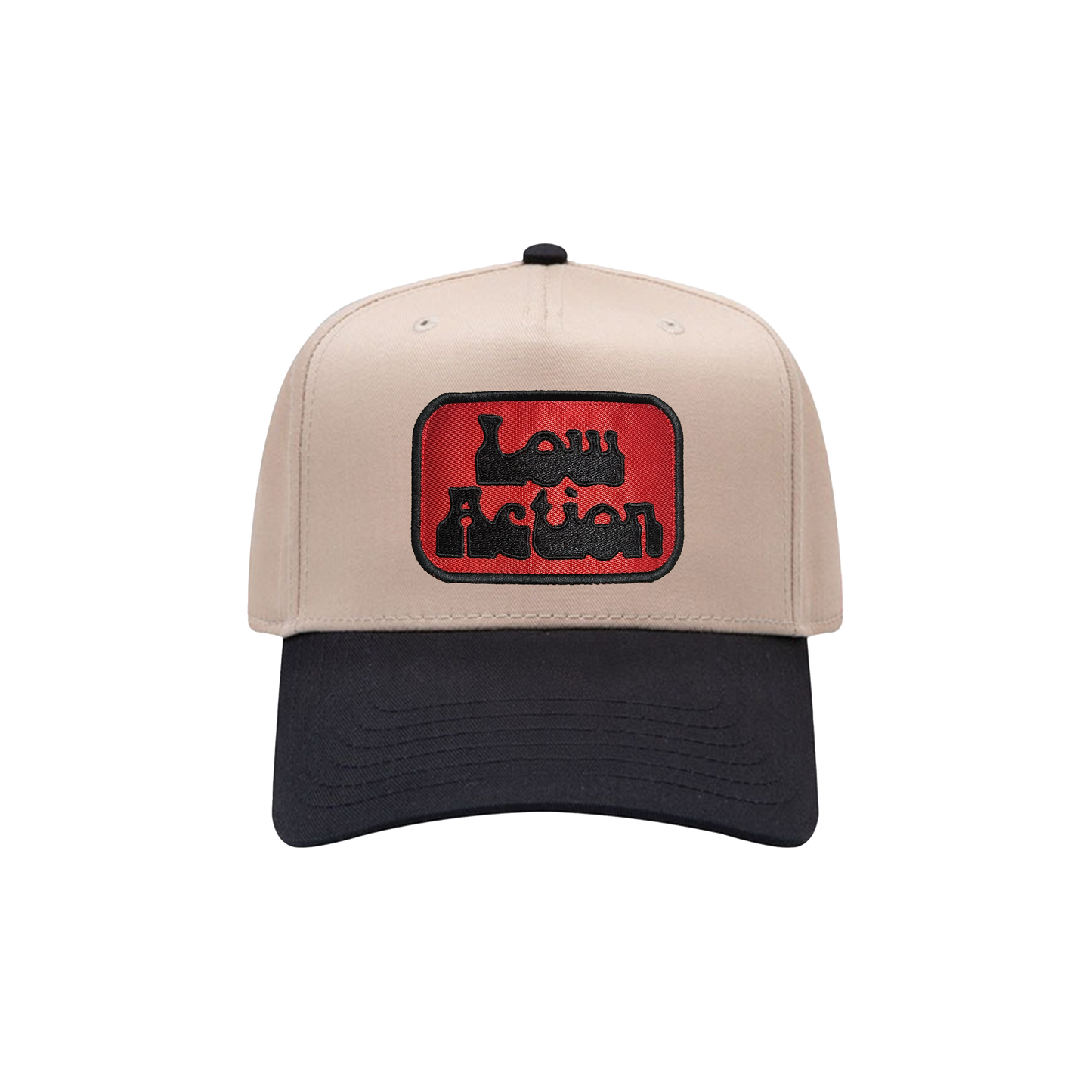 Low Action - Fat Bottom Logo Hat - Two-Tone with Red Logo