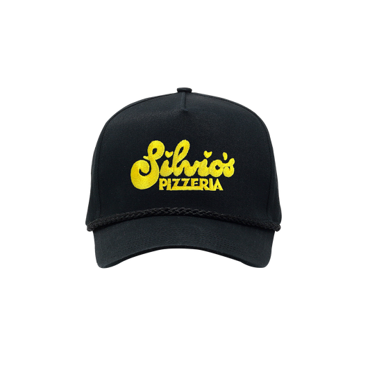 Logo High Crown Rope Cap - Black