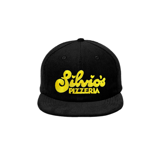 LOGO CORDUROY SNAPBACK - BLACK