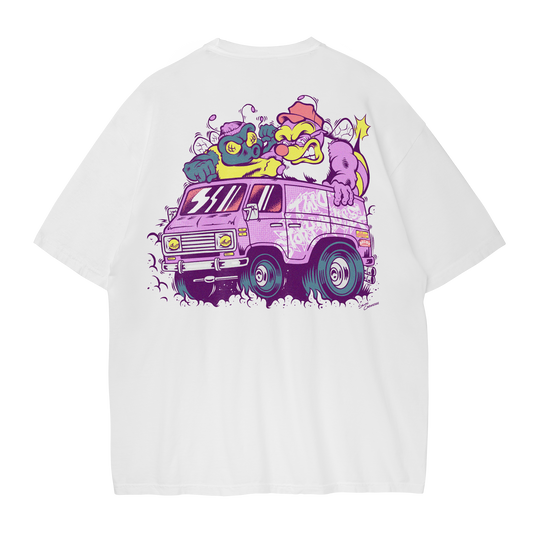 Two Story House - Bug Fight Tee - White