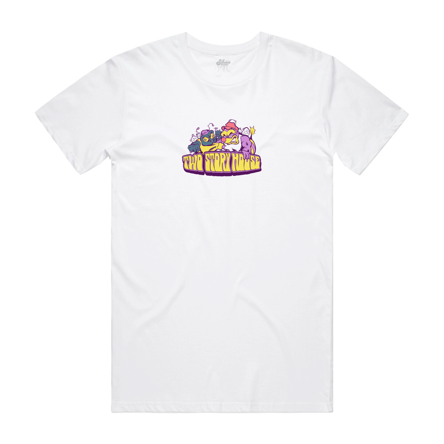 Two Story House - Bug Fight Tee - White