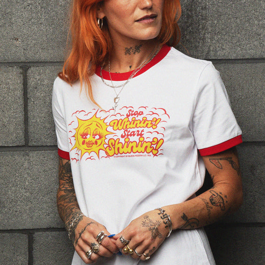 Girly Start Shinin' - Women'S Ringer Tee