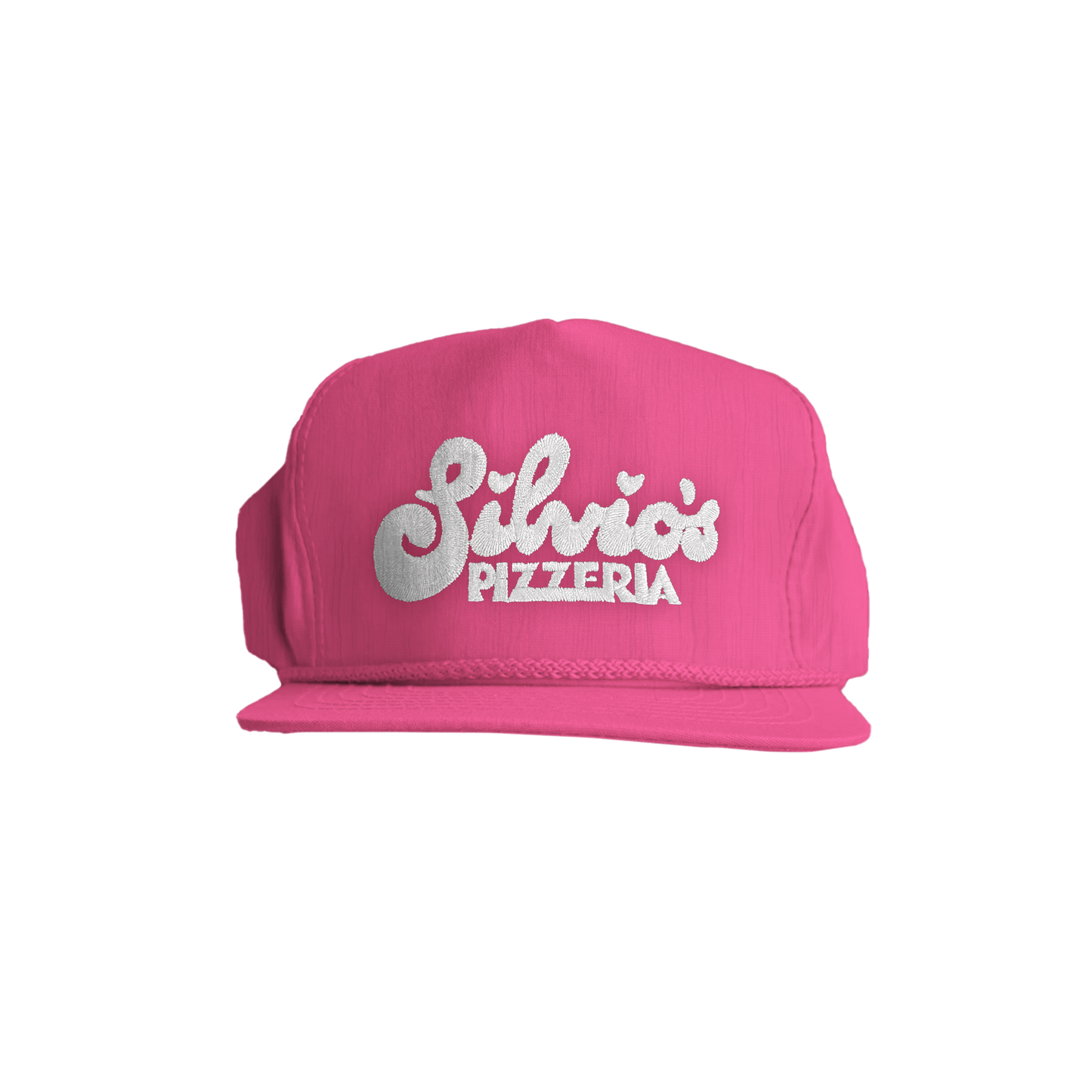 VINTAGE BLANK - LOGO NYLON ROPE CAP - HOT PINK